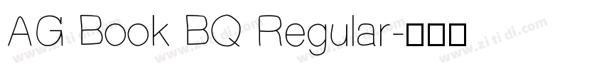 AG Book BQ Regular字体转换